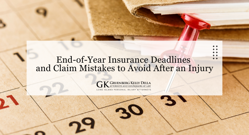 End-of-Year Insurance Deadlines and Claim Mistakes to Avoid After an Injury